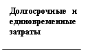 Выноска 1 (без границы): Долгосрочные и единовременные затраты