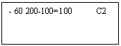 Подпись: - 60 200-100=100         С2