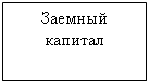 Подпись: Заемный капитал