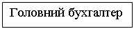 Подпись: Головний бухгалтер