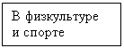 Подпись: В физкультуре и спорте 