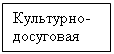 Подпись: Культурно-досуговая 