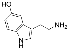 chemical structure of serotonin