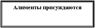 Подпись: Алименты присуждаются