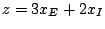 $z=3x_{E}+2x_{I}$