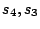 $s_{4},s_{3}$