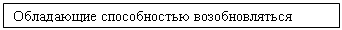Подпись: Обладающие способностью возобновляться
