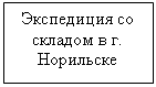 Подпись: Экспедиция со складом в г. Норильске