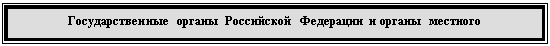 Подпись: Государственные органы Российской Федерации и органы местного самоуправле-ния