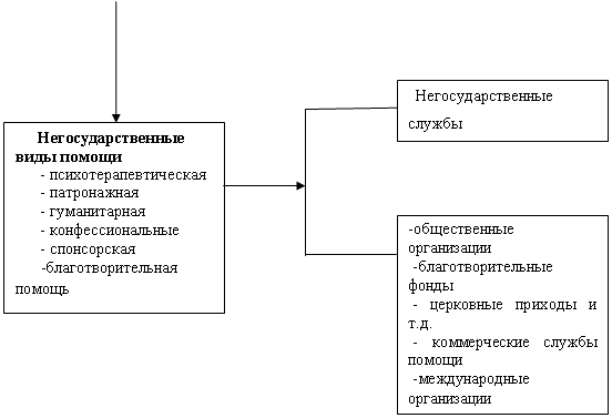 Блок-схема: процесс:   Негосударственные службы