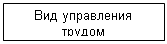 Подпись: Вид управления трудом