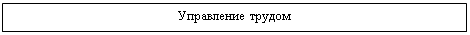 Подпись: Управление трудом