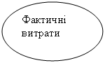 Овал: Фактичні витрати