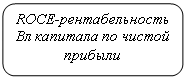 Скругленный прямоугольник: ROCE-рентабельность Вл капитала по чистой прибыли