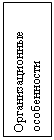 Подпись: Организационные
особенности
