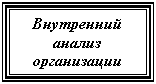 Подпись: Внутренний анализ организации