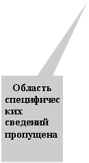 Прямоугольная выноска: Область специфических сведений  пропущена