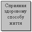 Подпись: Сприяння здоровому способу життя