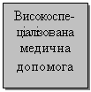 Подпись: Високоспе-ціалізована медична  допомога