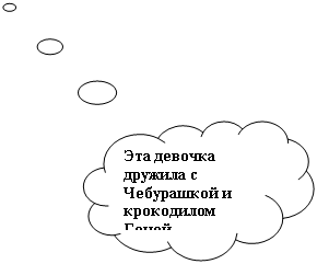 Выноска-облако: Эта девочка дружила с Чебу-рашкой и кро-кодилом Геной