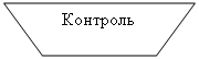 Блок-схема: ручное управление: Контроль