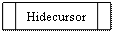 Блок-схема: типовой процесс: Hidecursor
