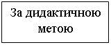 Подпись: За дидактичною метою