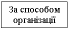 Подпись: За способом організації