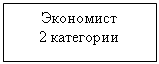 Подпись: Экономист             2 категории