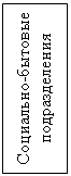 Подпись: Социально-бытовые подразделения