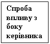 Подпись: Спроба впливу з боку керівника