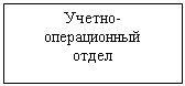 Подпись: Учетно-операционный 
отдел
