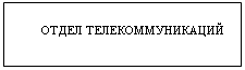 Подпись: ОТДЕЛ ТЕЛЕКОММУНИКАЦИЙ
