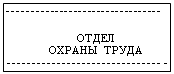 Подпись: - - - - - - - - - - - - - - - - - - - - - - - - - - - - - - - - -
ОТДЕЛ
ОХРАНЫ  ТРУДА
- - - - - - - - - - - - - - - - - - - - - - - - - - - - - - -  -
