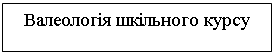 Подпись: Валеологія шкільного курсу