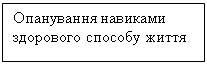 Подпись: Опанування навиками здорового способу життя