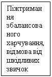 Подпись: Піжтримання збалансованого харчування, відмова від шкідливих звичок