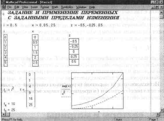 Входной язык системы MathCAD 7. 0