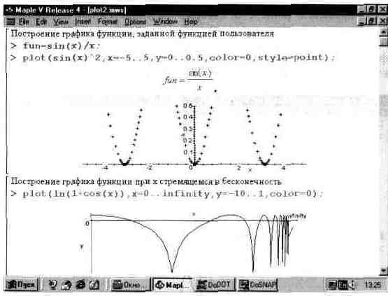 Графика в системе Maple V