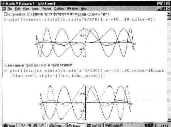 Графика в системе Maple V