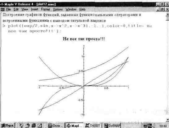 Графика в системе Maple V