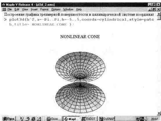 Графика в системе Maple V