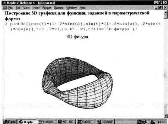 Графика в системе Maple V