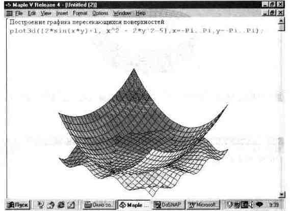 Графика в системе Maple V