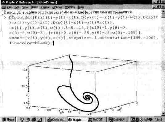 Графика в системе Maple V