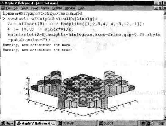 Графика в системе Maple V