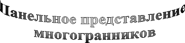 Панельное представление&#13; многогранников