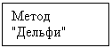 Подпись: Метод "Дельфи"