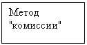 Подпись: Метод "комиссии"