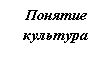 Подпись: Понятие
культура
